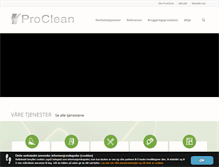 Tablet Screenshot of proclean.no