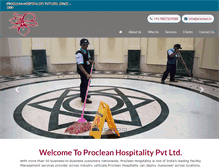 Tablet Screenshot of proclean.in